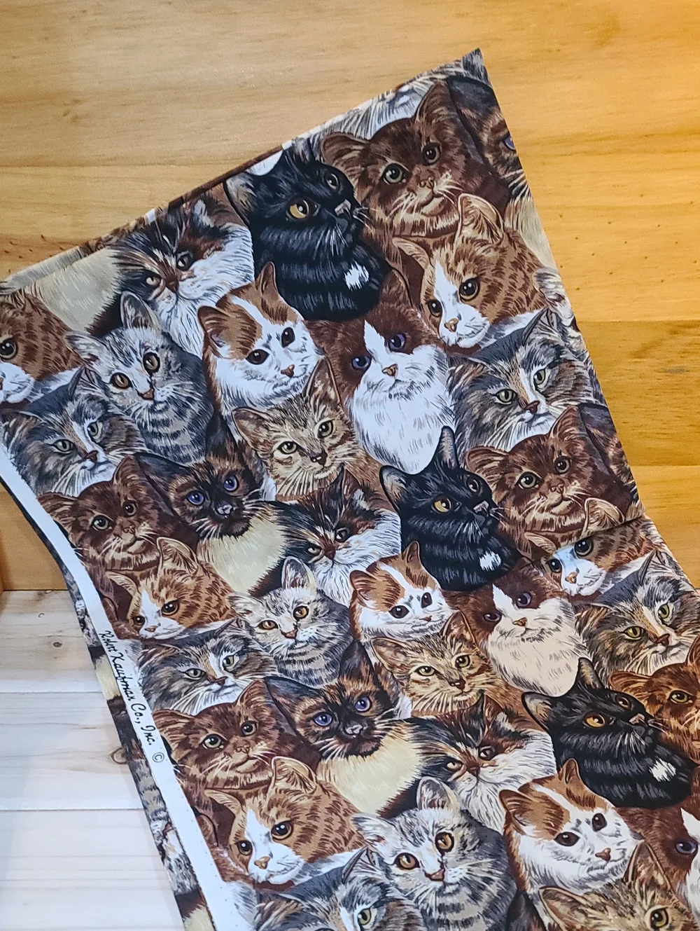 Cat Variety Pet Print Design Fabric Material - New